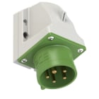 PC ELECTRIC - CEE-Wandgerätestecker 16A 5p 2h IP44
