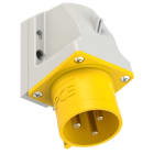 PC ELECTRIC - CEE-Wandgerätestecker 32A 3p 4h IP44