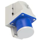 PC ELECTRIC - CEE-Wandgerätestecker 32A 3p 6h IP44  mit Deckel
