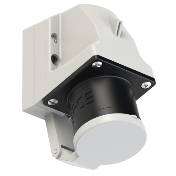 PC ELECTRIC - CEE-Wandgerätestecker 32A 4p 7h IP44 mit Deckel