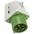PC ELECTRIC - CEE-Wandgerätestecker 32A 5p 2h IP44