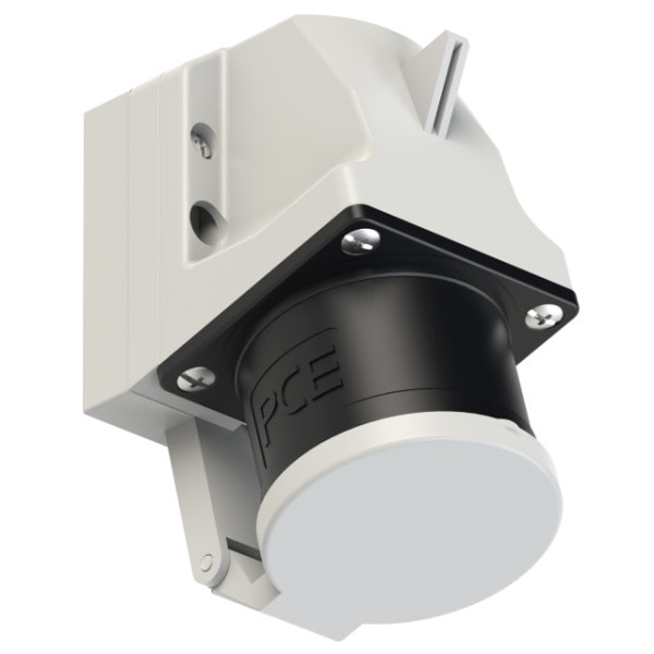 PC ELECTRIC - CEE-Wandgerätestecker 32A 5p 7h IP44 mit Deckel