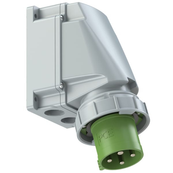 PC ELECTRIC - CEE-Wandgerätestecker 63A 4p 2h IP67 POWER TWIST