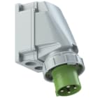 PC ELECTRIC - CEE-Wandgerätestecker 63A 4p 2h IP67 POWER TWIST