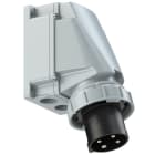 PC ELECTRIC - CEE-Wandgerätestecker 63A 4p 7h IP67 POWER TWIST