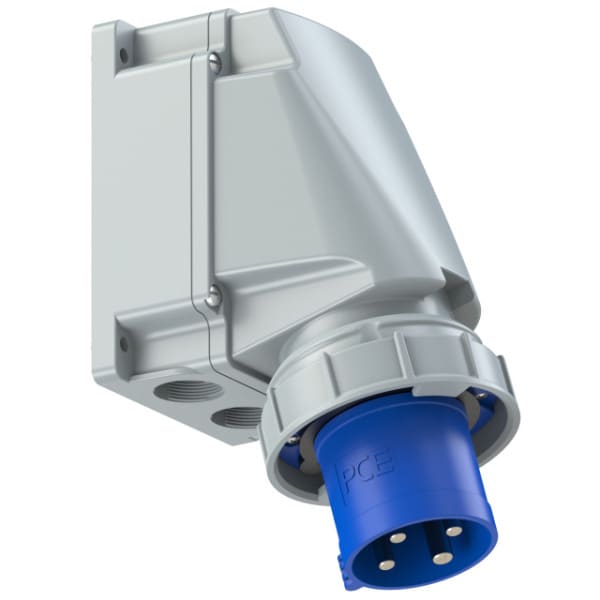 PC ELECTRIC - CEE-Wandgerätestecker 63A 4p 9h IP67 POWER TWIST