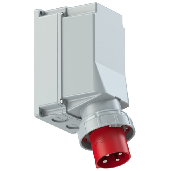 PC ELECTRIC - CEE-Wandgerätestecker 125A 4p 6h IP67 POWER TWIST