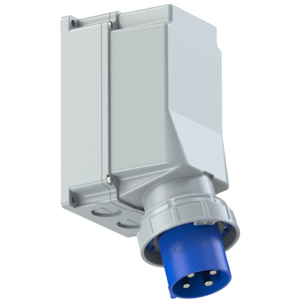 PC ELECTRIC - CEE-Wandgerätestecker 125A 4p 9h IP67 POWER TWIST