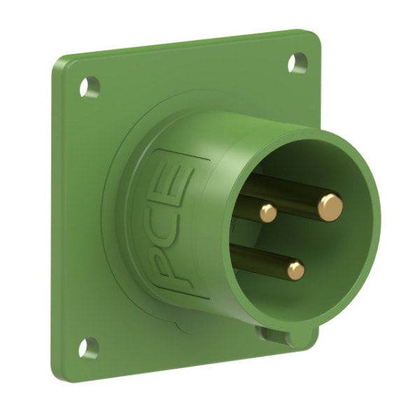 PC ELECTRIC - CEE-Anbaugerätestecker 70x70 gerade 16A 3p 10h IP44
