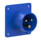 PC ELECTRIC - CEE-Anbaugerätestecker 70x70 gerade 16A 3p 6h IP44 TT