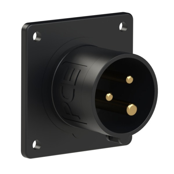 PC ELECTRIC - CEE-Anbaugerätestecker 70x70 gerade 16A 3p 7h IP44