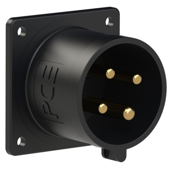 PC ELECTRIC - CEE-Anbaugerätestecker 70x70 gerade 32A 4p 7h IP44
