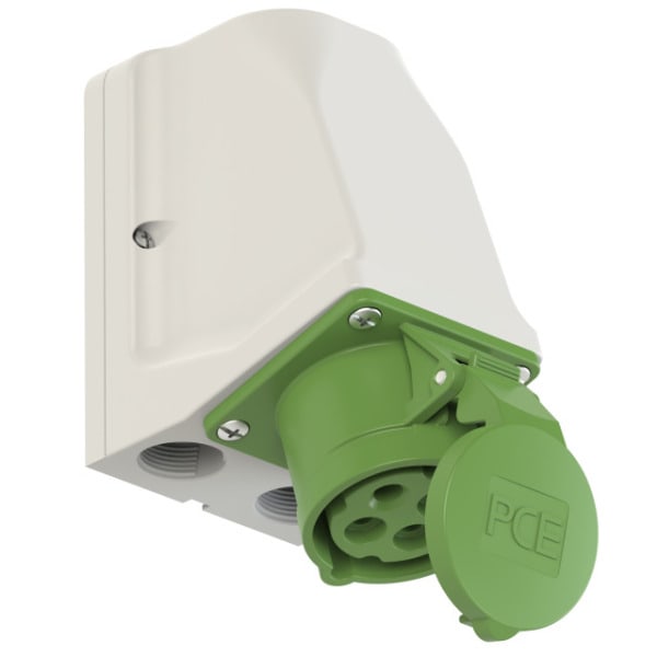 PC ELECTRIC - CEE-Wandsteckdose durchschleifbar 16A 4p 10h IP44