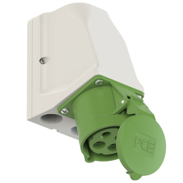 PC ELECTRIC - CEE-Wandsteckdose durchschleifbar 32A 4p 10h IP44
