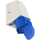 PC ELECTRIC - CEE-Wandsteckdose durchschleifbar 32A 5p 9h IP44