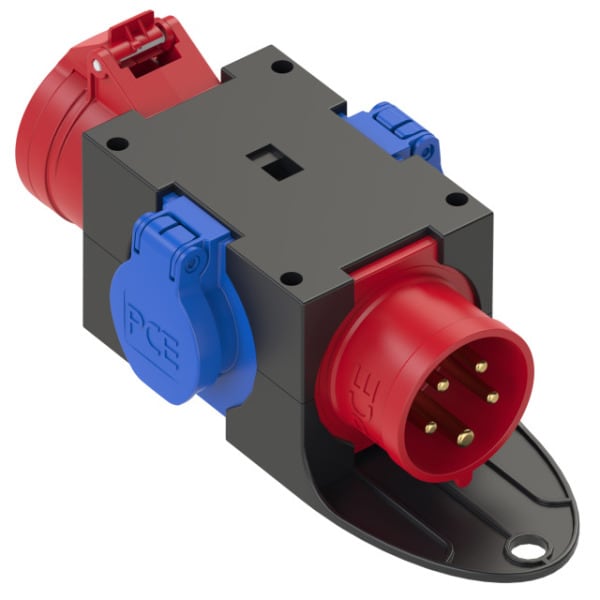 PC ELECTRIC - Mobilverteiler Kunststoff Baureihe ST.ANTON 16/5 2xSSD GS16/5 m.B. IP44