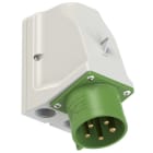 PC ELECTRIC - CEE-Wandgerätestecker 32A 5p 10h IP44