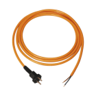 PC ELECTRIC - Geräte Anschlussleitung 5m H07BQ-F 2x1,5 orange PUR mit Konturenstecker IP20