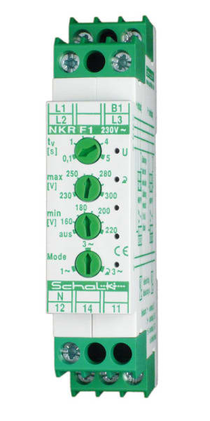 SCHALK - Netz-Überwachungs-Relais U-Fenster  3x230/400V AC, 1 Wechsler