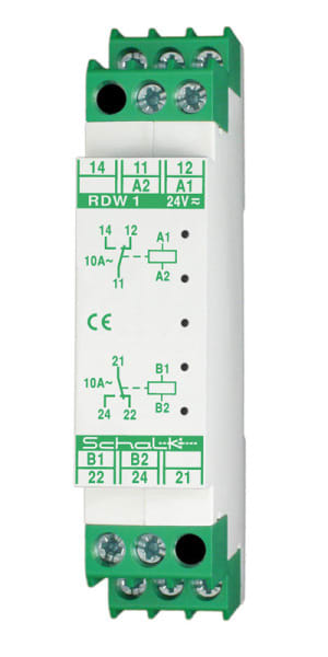 SCHALK - Doppelrelais 2 x 24V UC, 2 Wechsler 10A