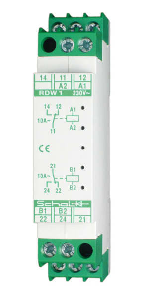 SCHALK - Doppelrelais 2 x 230V AC, 2 Wechsler 10A