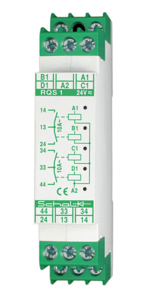 SCHALK - Vierfachrelais 4 x 24V UC, 4 Schließer 10A