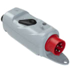 PC ELECTRIC - CEE-Phasenwenderstecker mit Schalter (EIN-AUS) +BA 16A 5p 6h IP44 mit Bügel