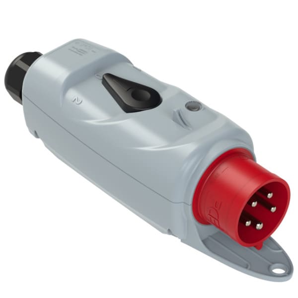 PC ELECTRIC - CEE-Stecker mit Schalter (WENDE) +BA 32A 5p 6h IP44 mit Bügel