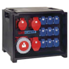 PC ELECTRIC - Mobilverteiler Kunststoff Baureihe Event-Vert. 63A 2x32 16A 9xSSD m.K.