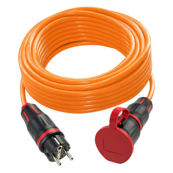 PC ELECTRIC - Verlängerungsleitung 25m H07BQ-F 3G2,5 orange PUR SK-Stecker/Kupplung