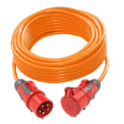 PC ELECTRIC - Verlängerungsleitung 25m H07BQ-F 5G2,5 orange PUR Stecker CEE16/Kupplung CEE16