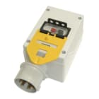PC ELECTRIC - Aufbaugerätestecker PW mit Motorschutz 16A CM.7100/16/U400-PH-V 10,0-16,0A