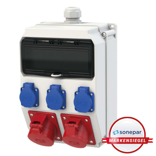 PC ELECTRIC - Wandverteiler Kunststoff Baureihe ANIF7 IV 32/5 16/5 3xSSD M32oBVu HKL Ea IP54