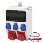 PC ELECTRIC - MS! Wandverteiler Kunststoff Baureihe ANIF7 BV 32/5 16/5 3xSSD M32oBVu HKL Ea IP54
