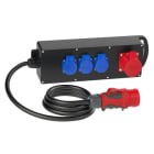 PC ELECTRIC - Mobilverteiler Vollgummi Baureihe STEYREGG MV 16/5 3xSSD 2m5G2.5St16 H07 IP54