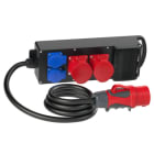 PC ELECTRIC - Mobilverteiler Vollgummi Baureihe STEYREGG BV 2x32/5 2xSSD 2m5G4St32 H07 E IP54