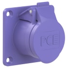 PC ELECTRIC - CEE-Anbausteckdose gerade 70x70mm 16A 2p 24VAC 50/60Hz IP44/IP54 TWIST