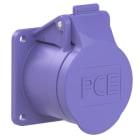 PC ELECTRIC - CEE-Anbausteckdose gerade 55x55mm 16A 3p 24VAC 50/60Hz IP44/IP54 TWIST