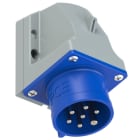 PC ELECTRIC - CEE-Wandgerätestecker 16A 7p 9h IP44/IP54