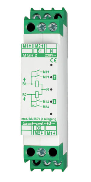 SCHALK - Motor-Gruppen-Relais für 2 Motoren (REB), 230V AC