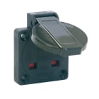 PC ELECTRIC - EXP_KLA Schuko Steckdose British Standard schwarz 50x50 IP54