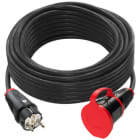 PC ELECTRIC - Verlängerungsleitung 20m H07RN-F 3G1,5 schwarz SK-Stecker/Kupplung