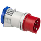 PC ELECTRIC - CEE-Adapter 16A 5p 6h auf Schutzkontaktsteckdose (österr./deutsch.) IP44