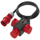 PC ELECTRIC - Mobilverteiler Kunststoff Baureihe ST.ANTON 4F 3x32/5 1.5m5G4H0PW32/5 o.B IP44