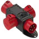 PC ELECTRIC - Mobilverteiler Kunststoff Baureihe ST.ANTON 4F 3x32/5 GS32/5 m.B IP44