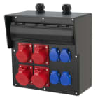 PC ELECTRIC - Wandverteiler Vollgummi Baureihe Bruck BV 2x32/5 2x16/5 4xSSD 2M32o H Ea