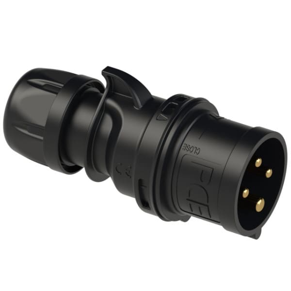 PC ELECTRIC - CEE-Stecker 16A 4p 6h IP44/IP54 SHARK schwarz