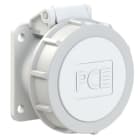 PC ELECTRIC - CEE-Anbausteckdose gerade 54x60mm 32A 2p 42VAC 50/60Hz IP66/IP67 TWIST