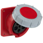 PC ELECTRIC - CEE-Anbausteckdose schräg (106x110) 63A 5p 6h IP67 POWER TWIST