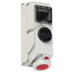 PC ELECTRIC - CEE-Steckdose abschaltbar DIN 32A 5p 6h IP66/IP67